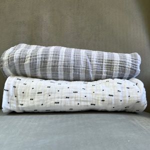 2 Muslin Swaddle Cloud Island 100% Cotton